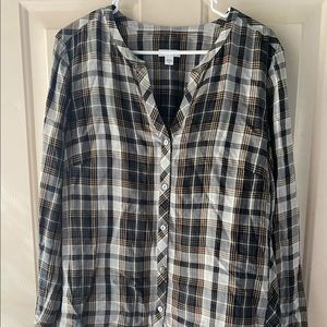 J Jill Plaid Shirt